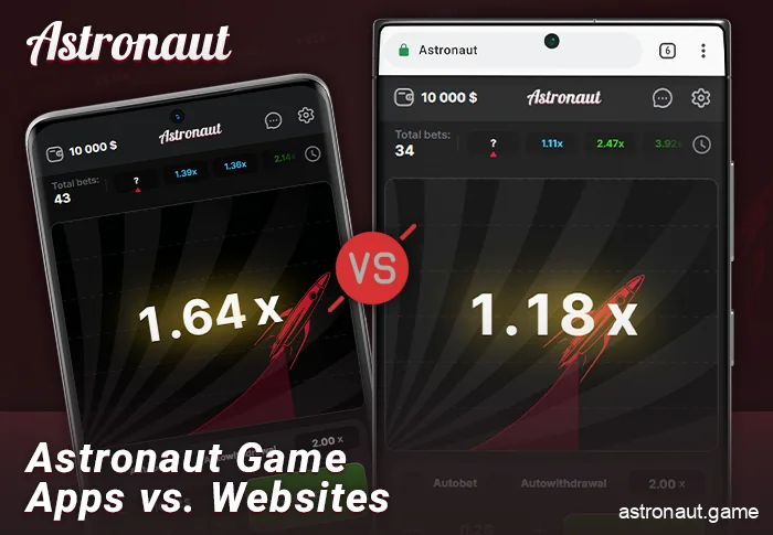 The difference between the Astronaut app and the browser version