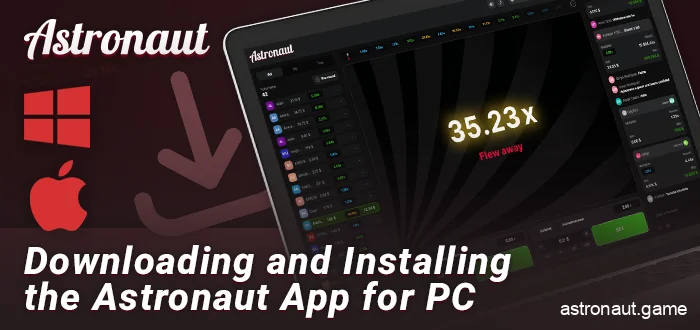 Download the Astronaut app to your computer - install on Windows and macOS