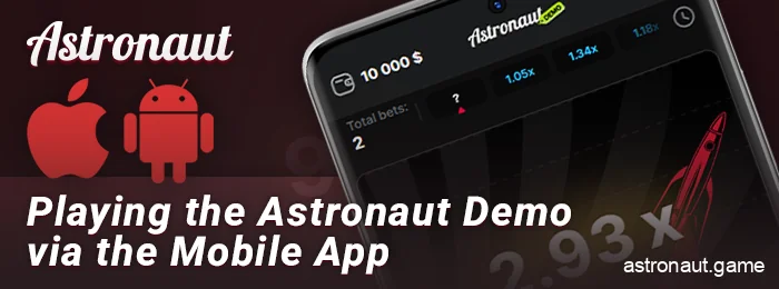 Astronaut demo mode in the mobile app - how to try