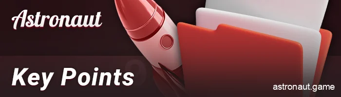 Features of the Astronaut crash game - what a new player needs to know