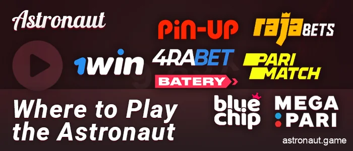 Which online casinos offer Astronaut games – examples