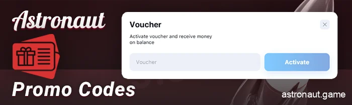 Use promo codes at online casinos with Astronaut